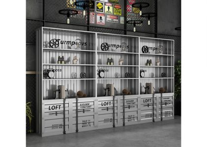 Creative wrought iron container lockers
