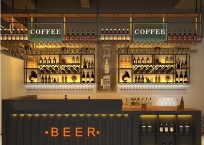 industrial style cashier desk