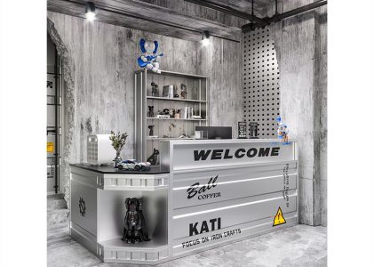 Container Industrial style cashier desk