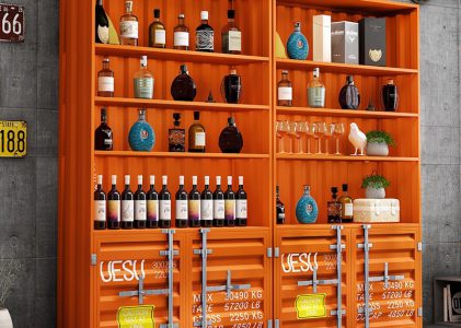 Industrial iron container lockers