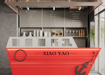 Creative steamship cashier desk