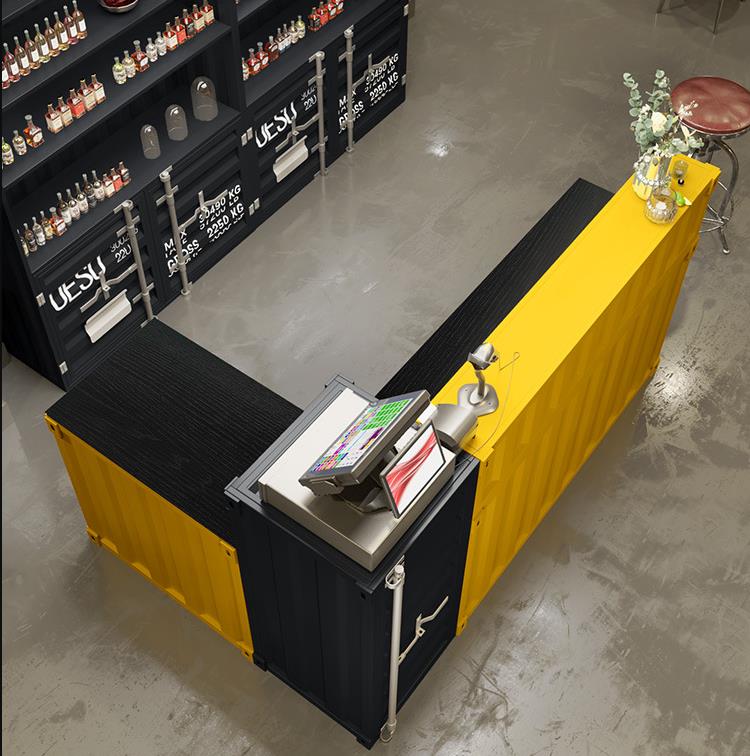 Container cash register bar